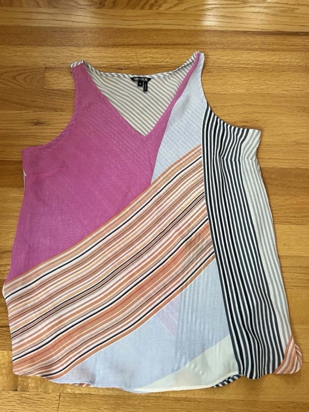 Nic + Zoe Women’s Tank Top Multicolor Sleeveless Blouse Size Medium
